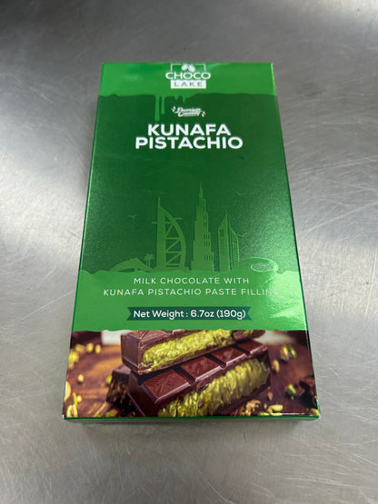 Chocolake Dubai Kunafa Pistachio Chocolate Bar - 190g